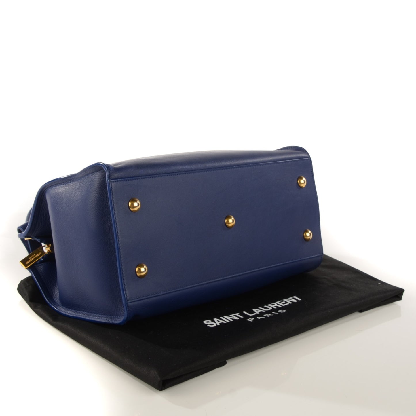 Calfskin Small Classic Y Cabas Navy