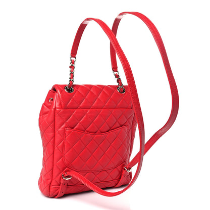 Chanel Lambskin Quilted Small Urban Spirit Backpack Red 3 of 13
