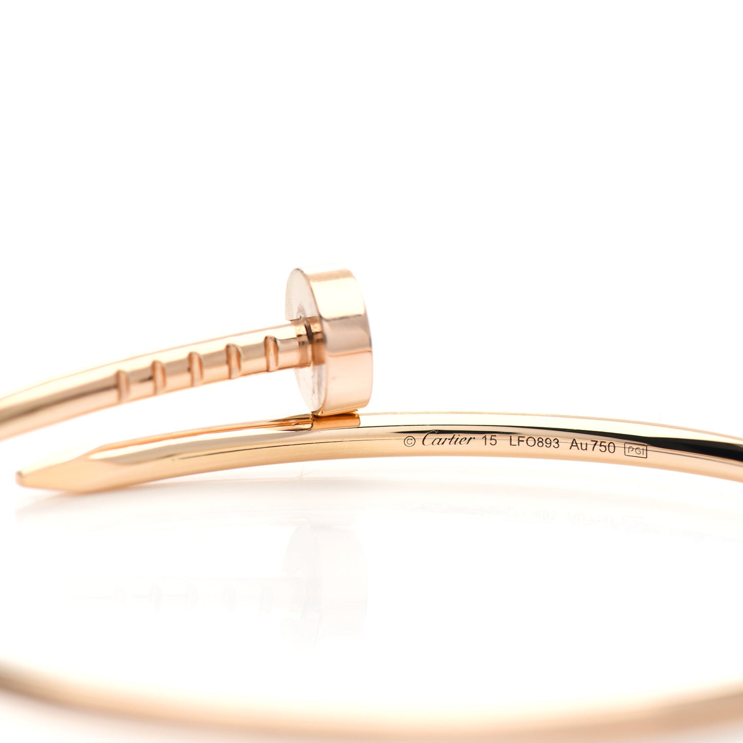18K Pink Gold Small Juste Un Clou Bracelet 15
