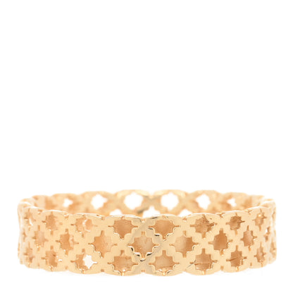 Gucci 18K Yellow Gold Thin Diamantissima Ring 53 6.25 3 of 4