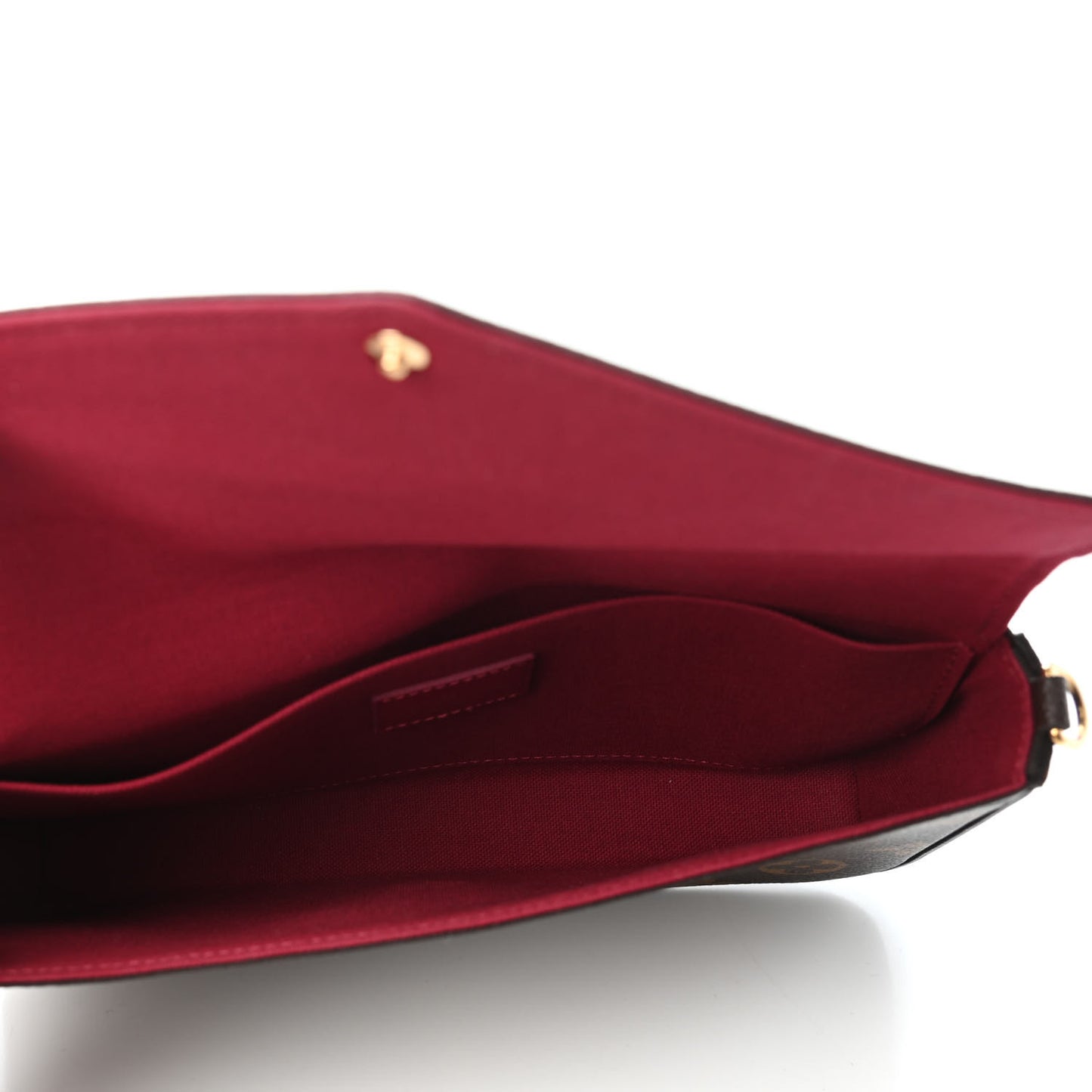 Monogram Pochette Felicie Chain Wallet Fuchsia