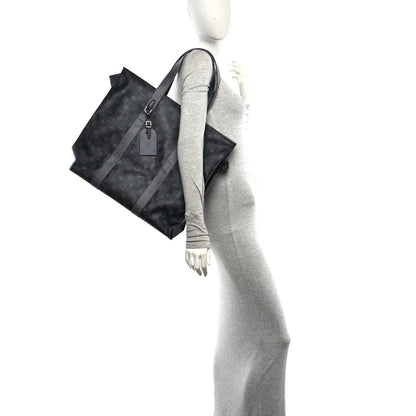 Louis Vuitton Monogram Eclipse Cabas Zippe GM Black 2 of 10