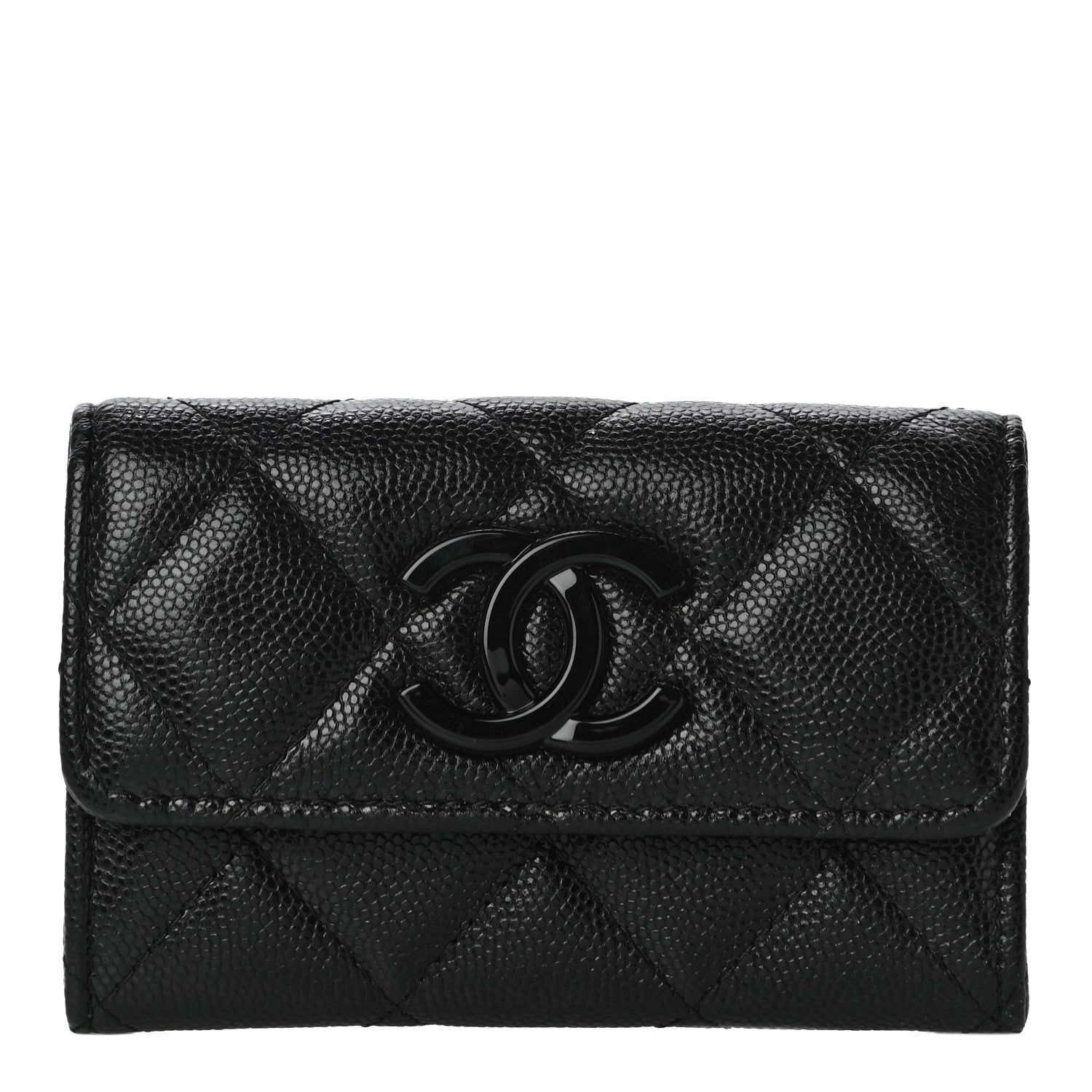 Chanel Caviar Quilted My Everything Flap Card Holder Black 1 of 10