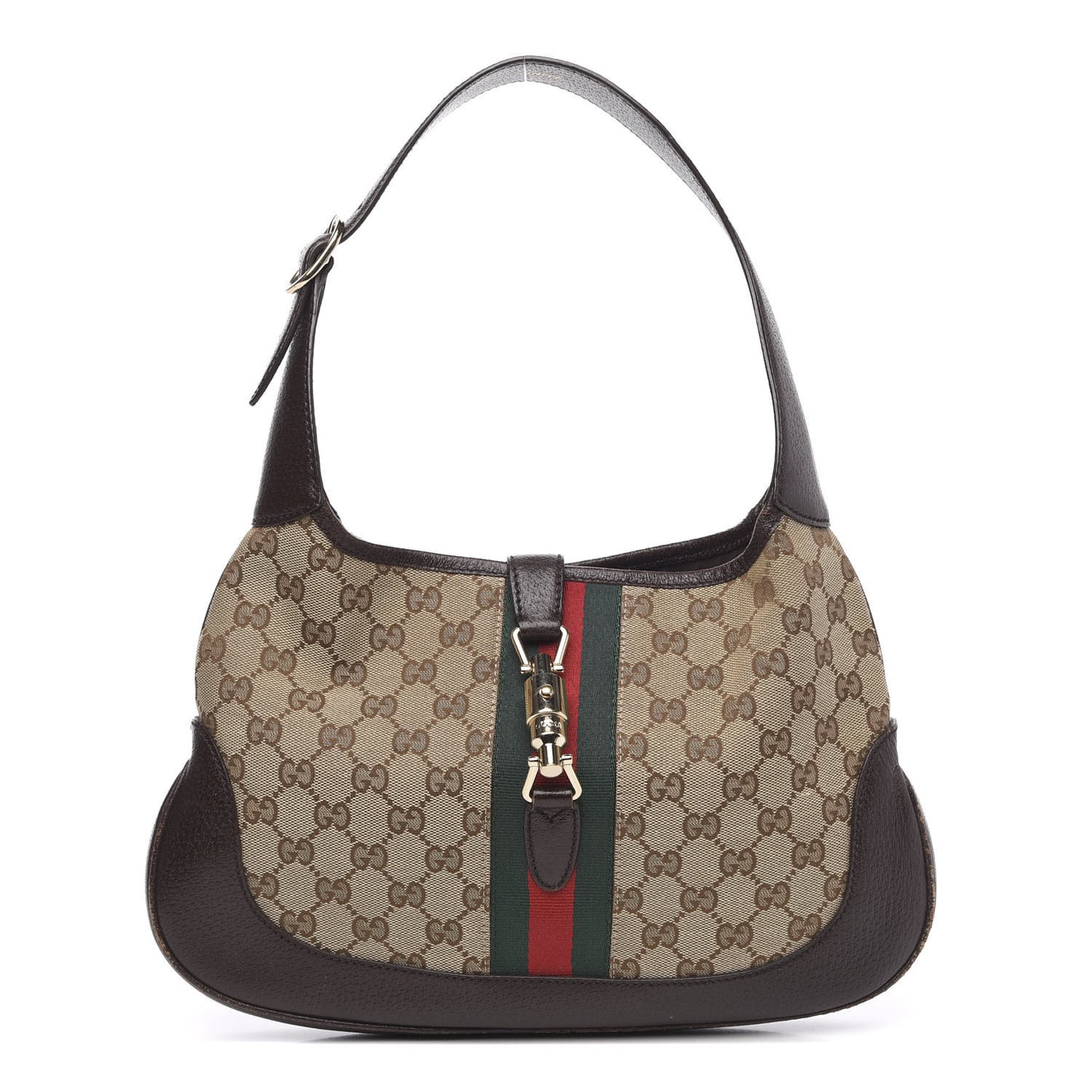 Monogram Web Jackie O Hobo Dark Brown
