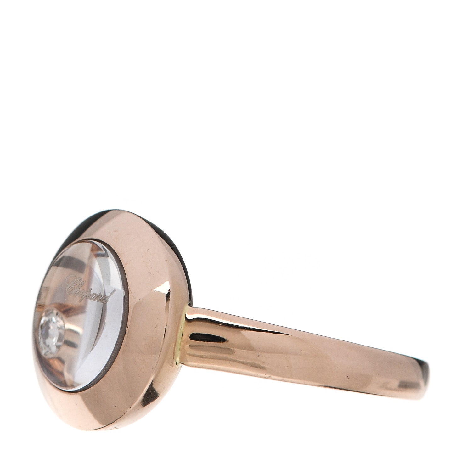 Chopard 18K Rose Gold 3 Happy Diamond Icons Ring 52 6 3 of 7