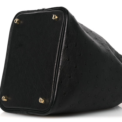 Hermes Ostrich Picotin Lock 18 Black 10 of 12