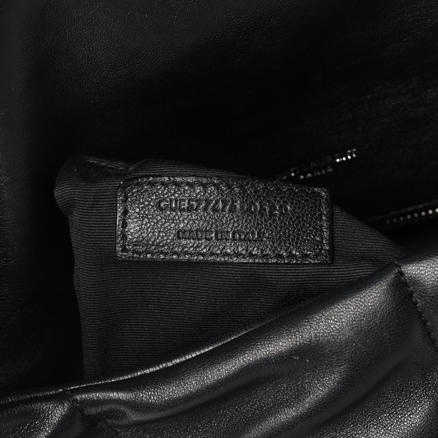 Saint Laurent Lambskin Quilted Small Loulou Puffer Monogram Chain Satchel Black 7 of 12