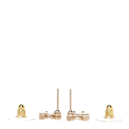 Chanel Crystal Studded CC Earrings Gold 3 of 5