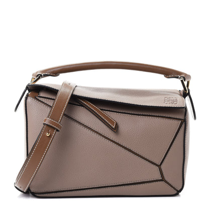 Loewe Grained Calfskin Small Puzzle Bag Sand Mink 1 of 4