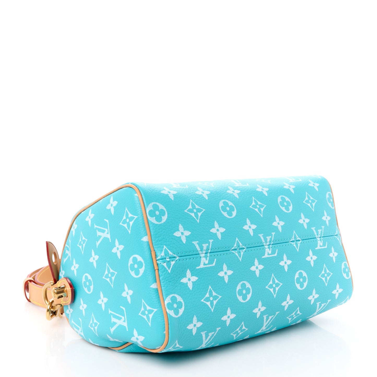 Calfskin Monogram Speedy P9 Bandouliere 25 Turquoise