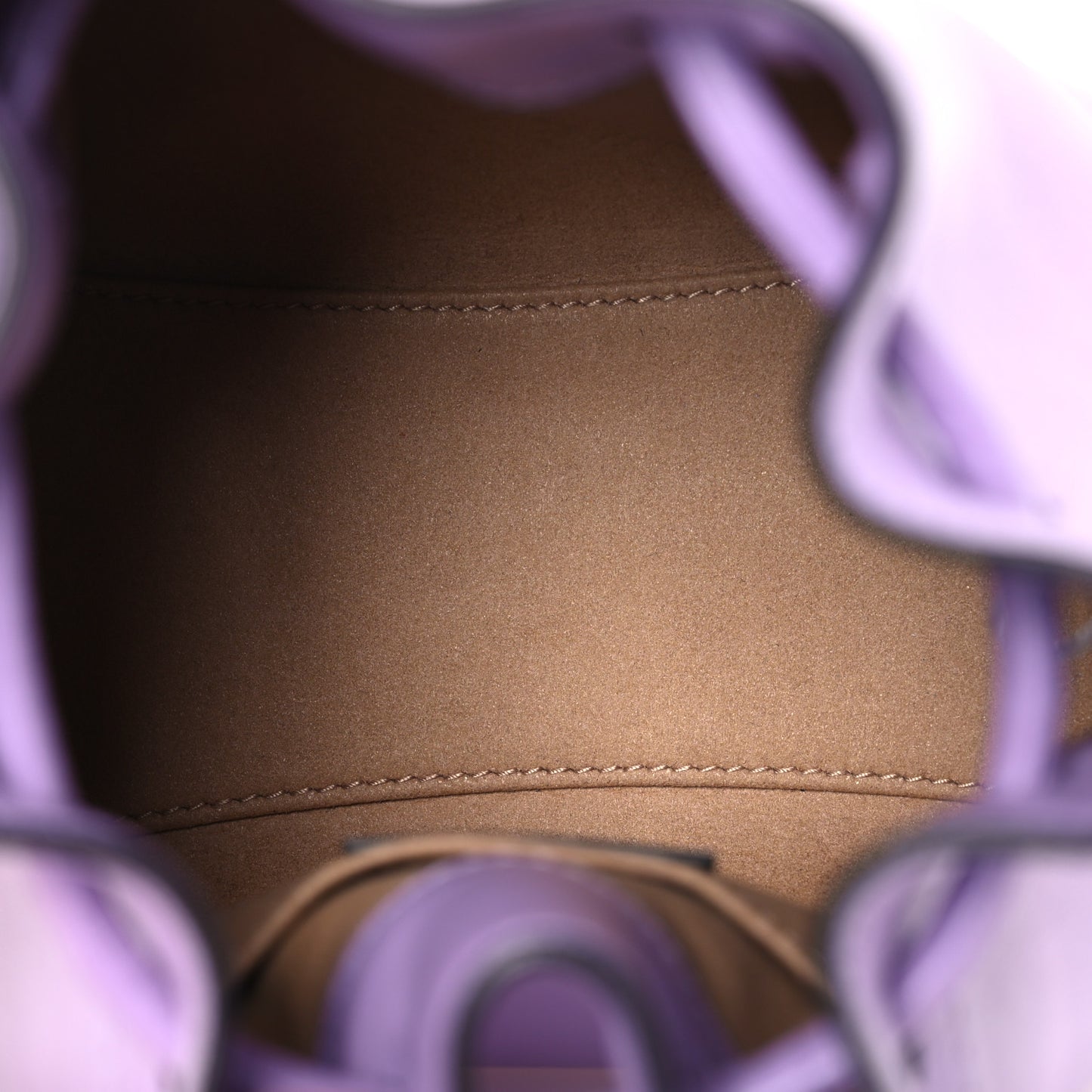 Smooth Shiny Calfskin Bon Bon Bucket Bag Wisteria