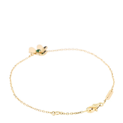 Van Cleef & Arpels 18K Yellow Gold Emerald Mini Frivole Bracelet 2 of 5