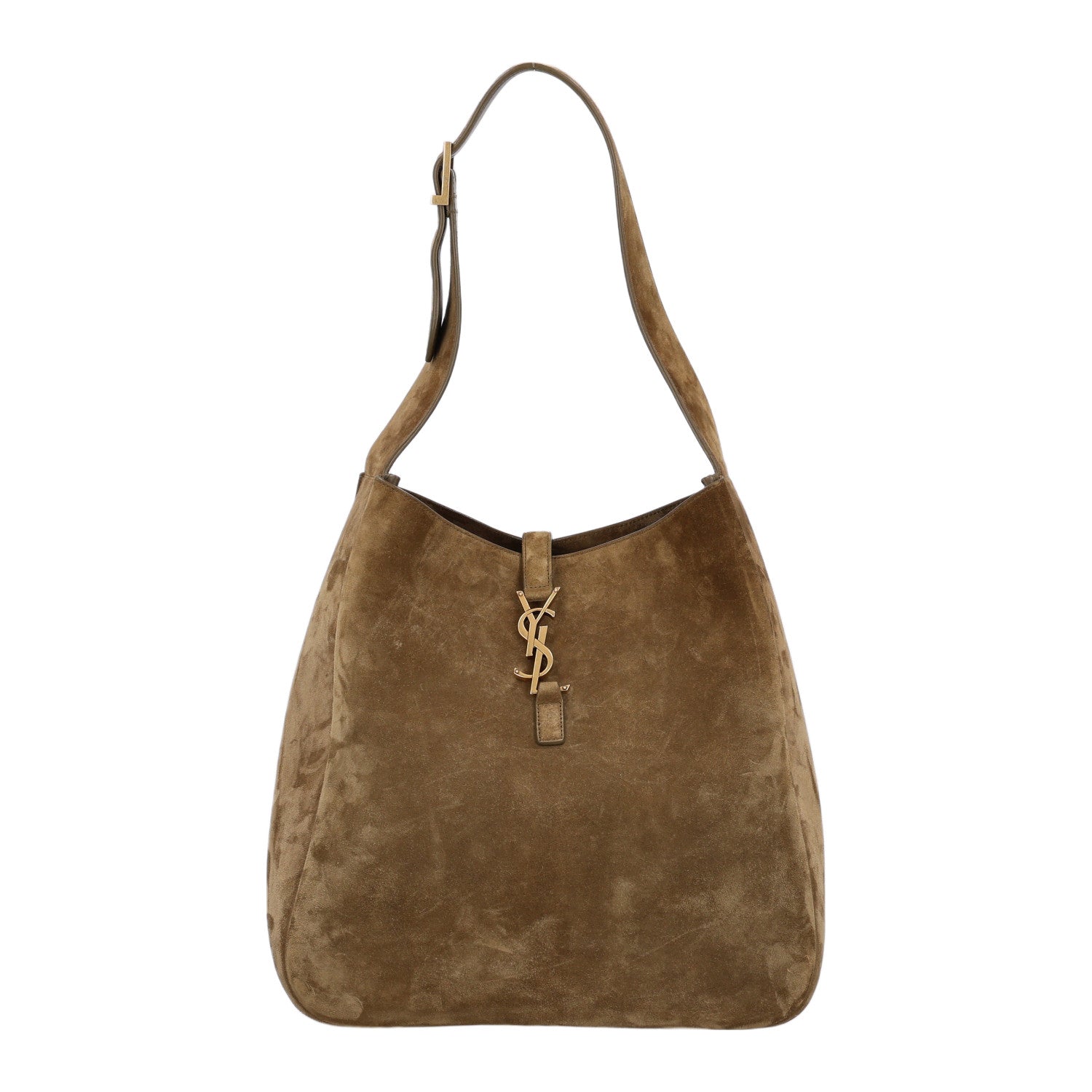Saint Laurent Suede Large Le 5 A 7 Soft Hobo New Barley 1 of 10