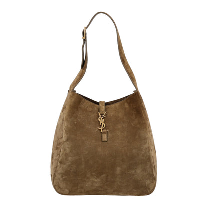 Saint Laurent Suede Large Le 5 A 7 Soft Hobo New Barley 1 of 10