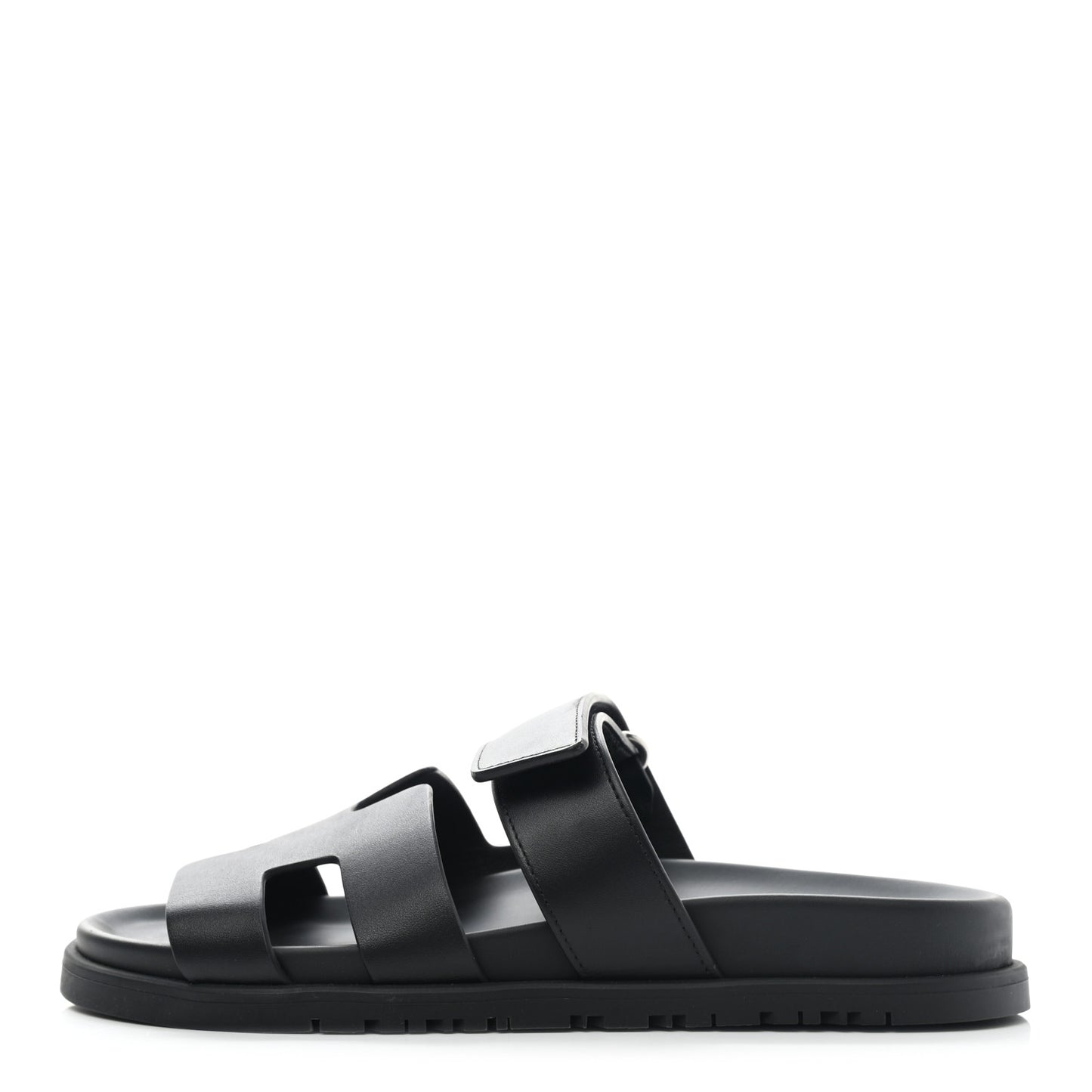 Calfskin Womens Chypre Sandals 36.5 Black