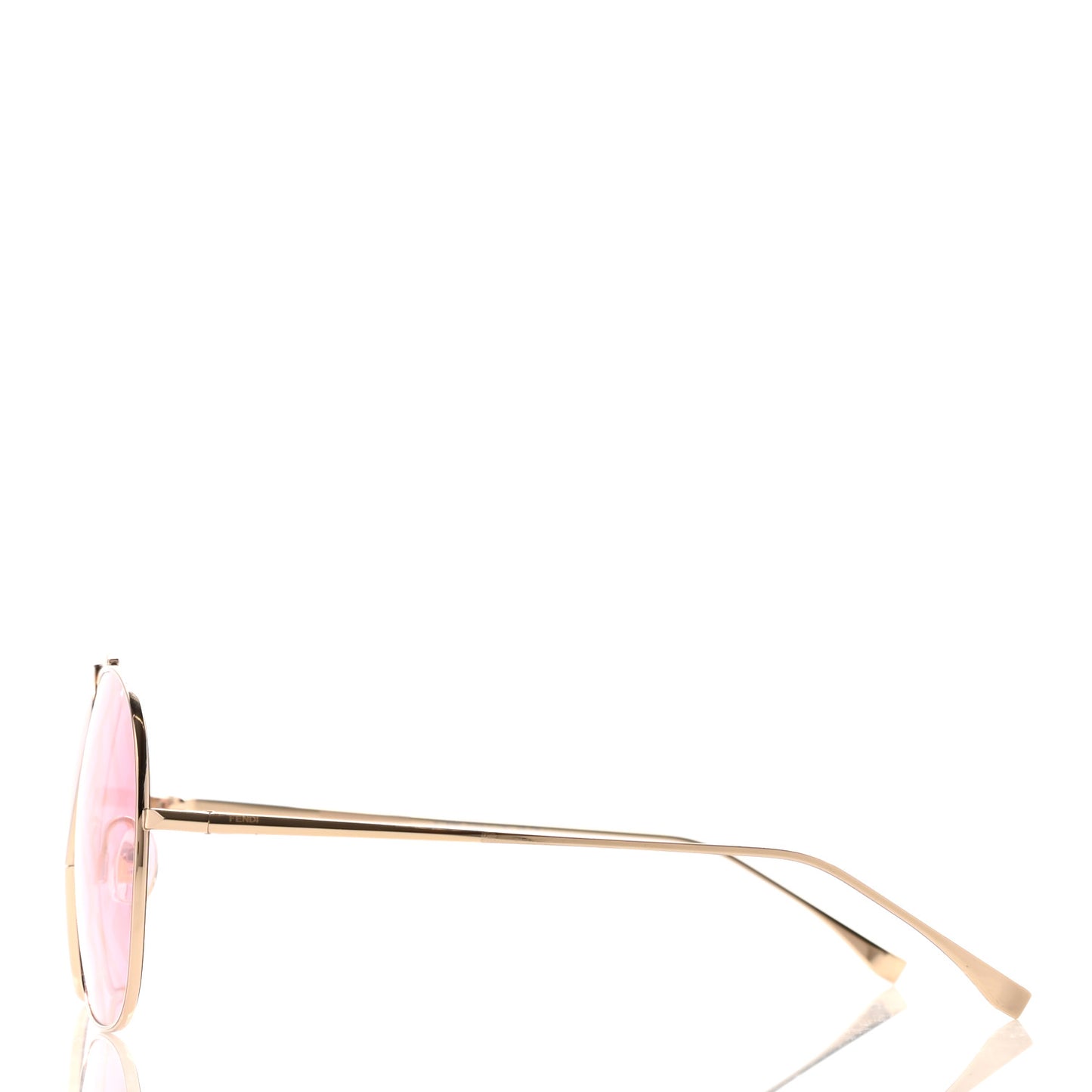 Metal FF Family Aviator Sunglasses FF0407/G/S Gold Pink