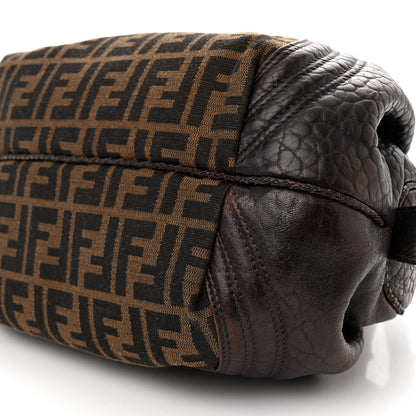 Fendi Zucca Nappa Nuvolata Vitello Tortuga Spy Bowler Tobacco Moro 10 of 10