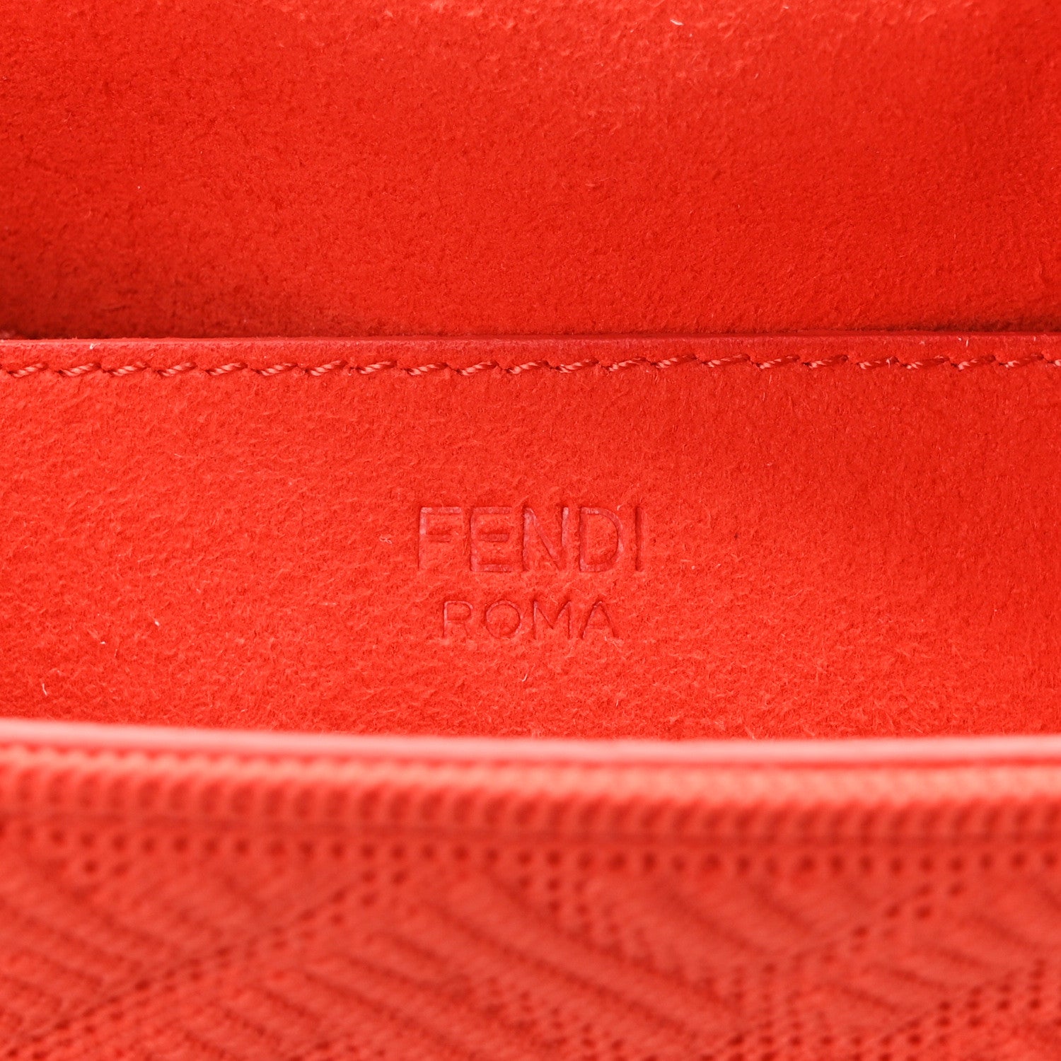 Fendi Technical Fabric FF Midi Chain Baguette Tulipano 6 of 13