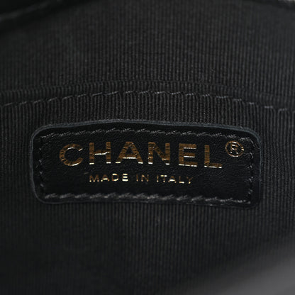 Chanel Shiny Caviar Quilted Small Pockets Drawstring Backpack Black 6 of 10