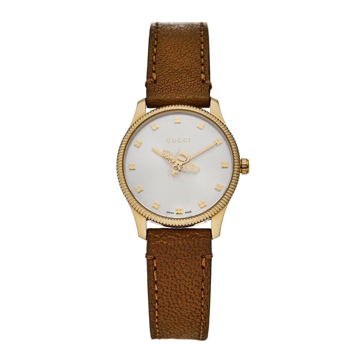 Stainless Steel Calfskin 29mm G-Timeless Bee Quartz Watch