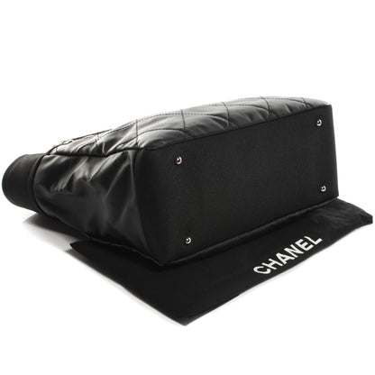 Chanel Coated Canvas Large Paris Biarritz Tote Black 4 of 8