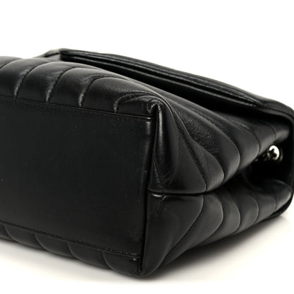 Saint Laurent Calfskin Y Quilted Monogram Small Loulou Chain Satchel Black 11 of 11