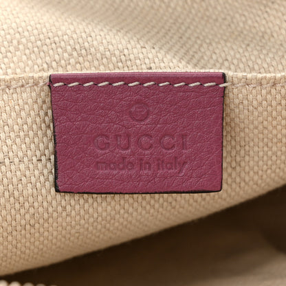 Gucci Pebbled Calfskin Small Soho Disco Bag Peonia Flower 6 of 10
