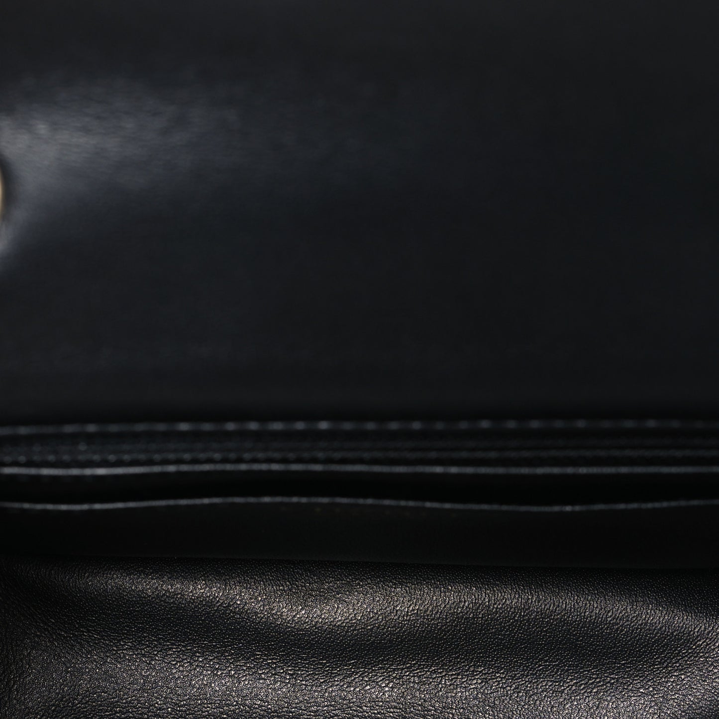 Lambskin Quilted Mini Rectangular Flap Black