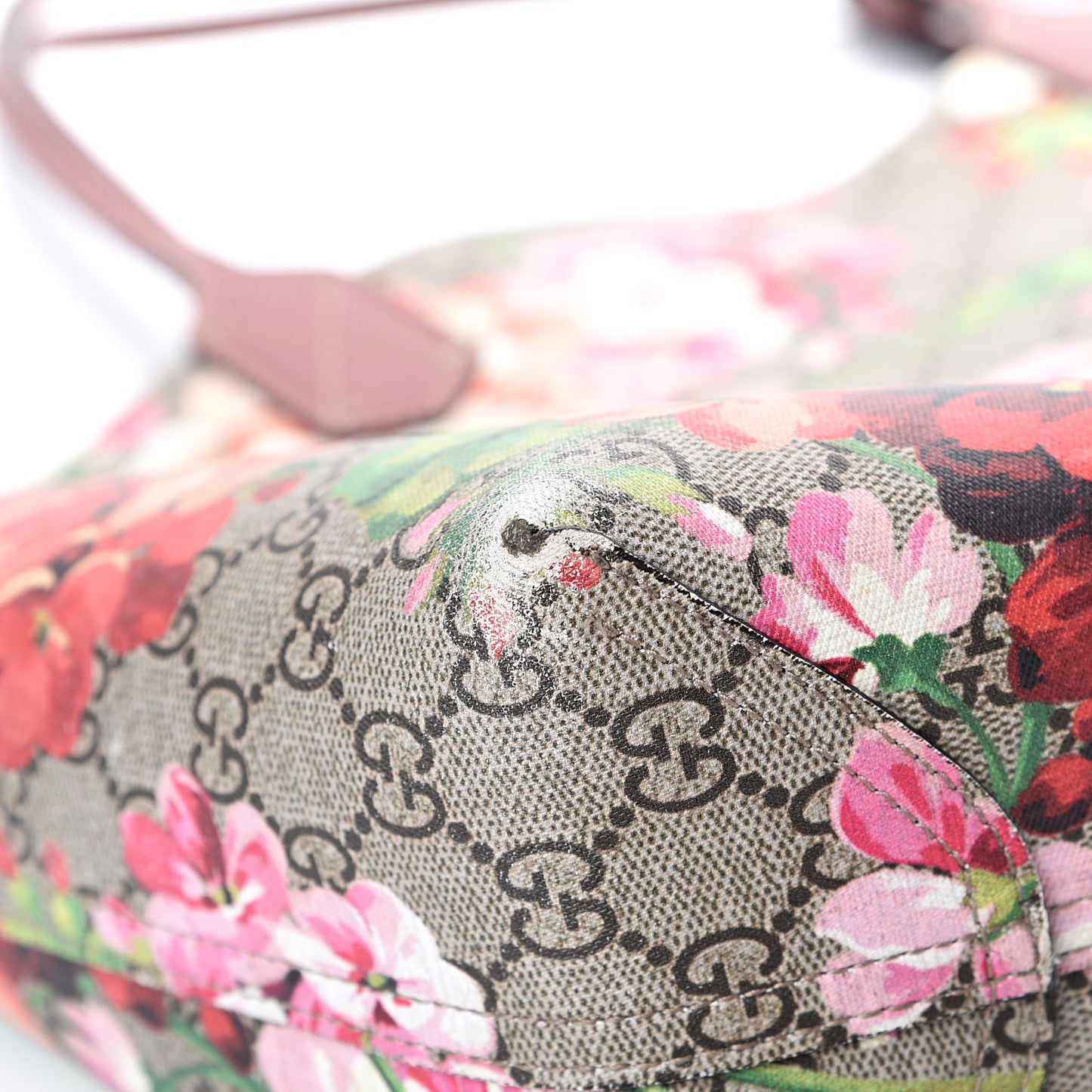 GG Supreme Monogram Blooms Medium Reversible Tote Beige Multicolor Dry Rose