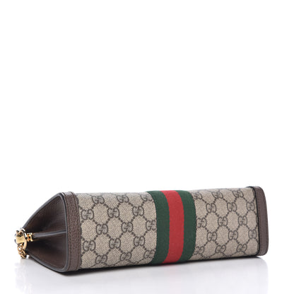 Gucci GG Supreme Monogram Web Small Ophidia Chain Shoulder Bag Brown 4 of 10