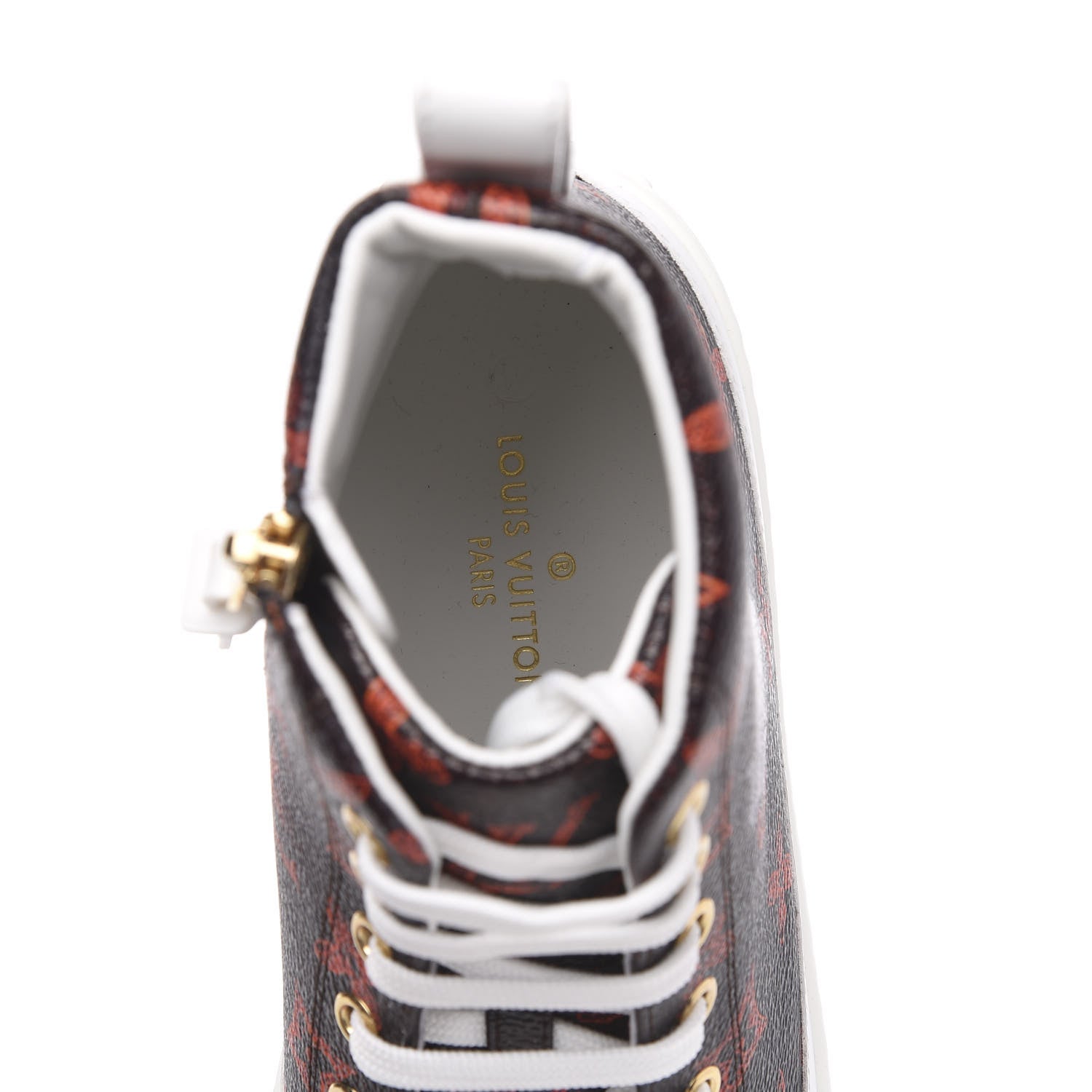 Louis Vuitton Catogram Stellar Sneaker Boots 38 Marron 6 of 8