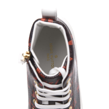 Louis Vuitton Catogram Stellar Sneaker Boots 38 Marron 6 of 8