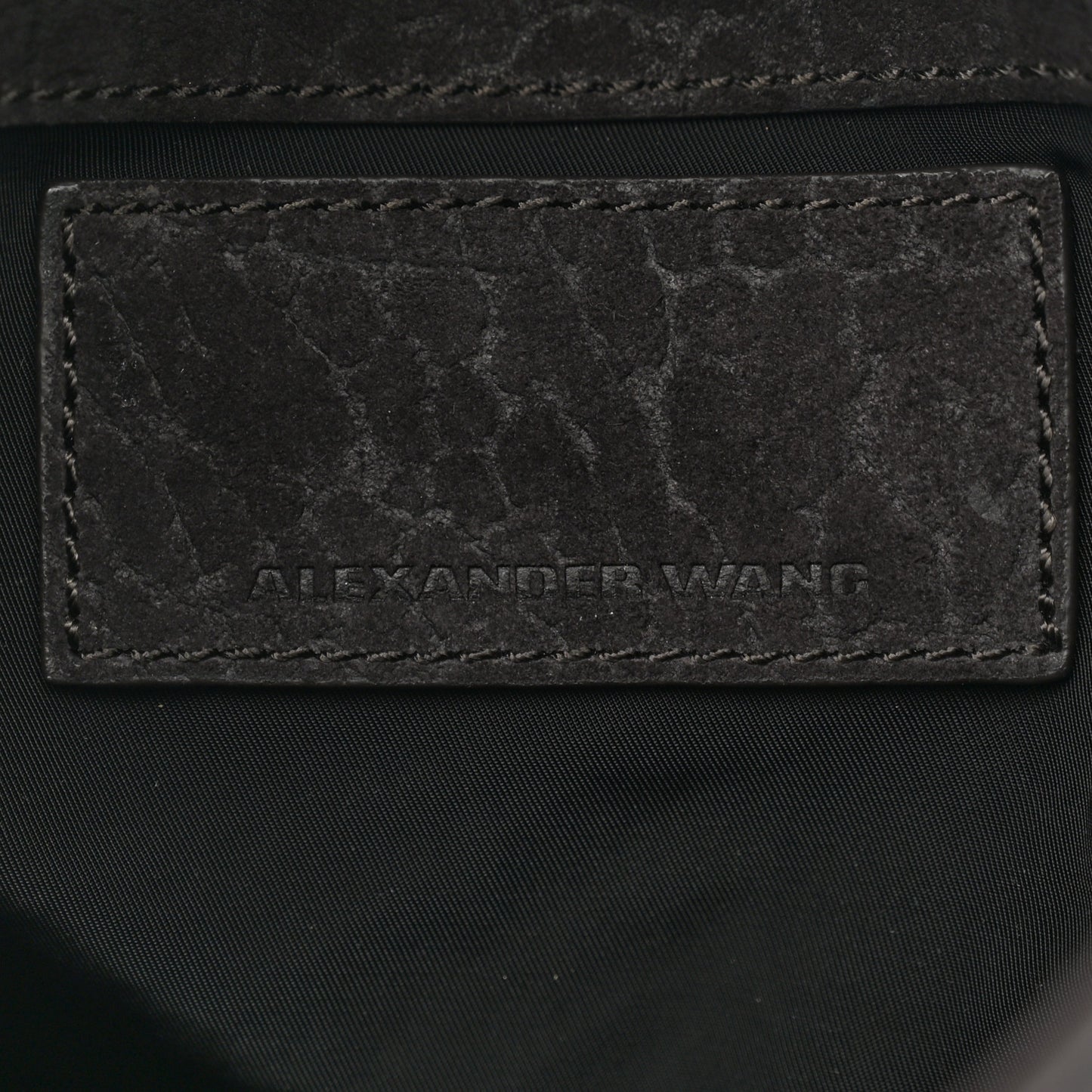 Suede Morgan Hobo Black Silver Hardware