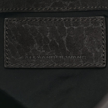 Alexander Wang Suede Morgan Hobo Black Silver Hardware 6 of 9