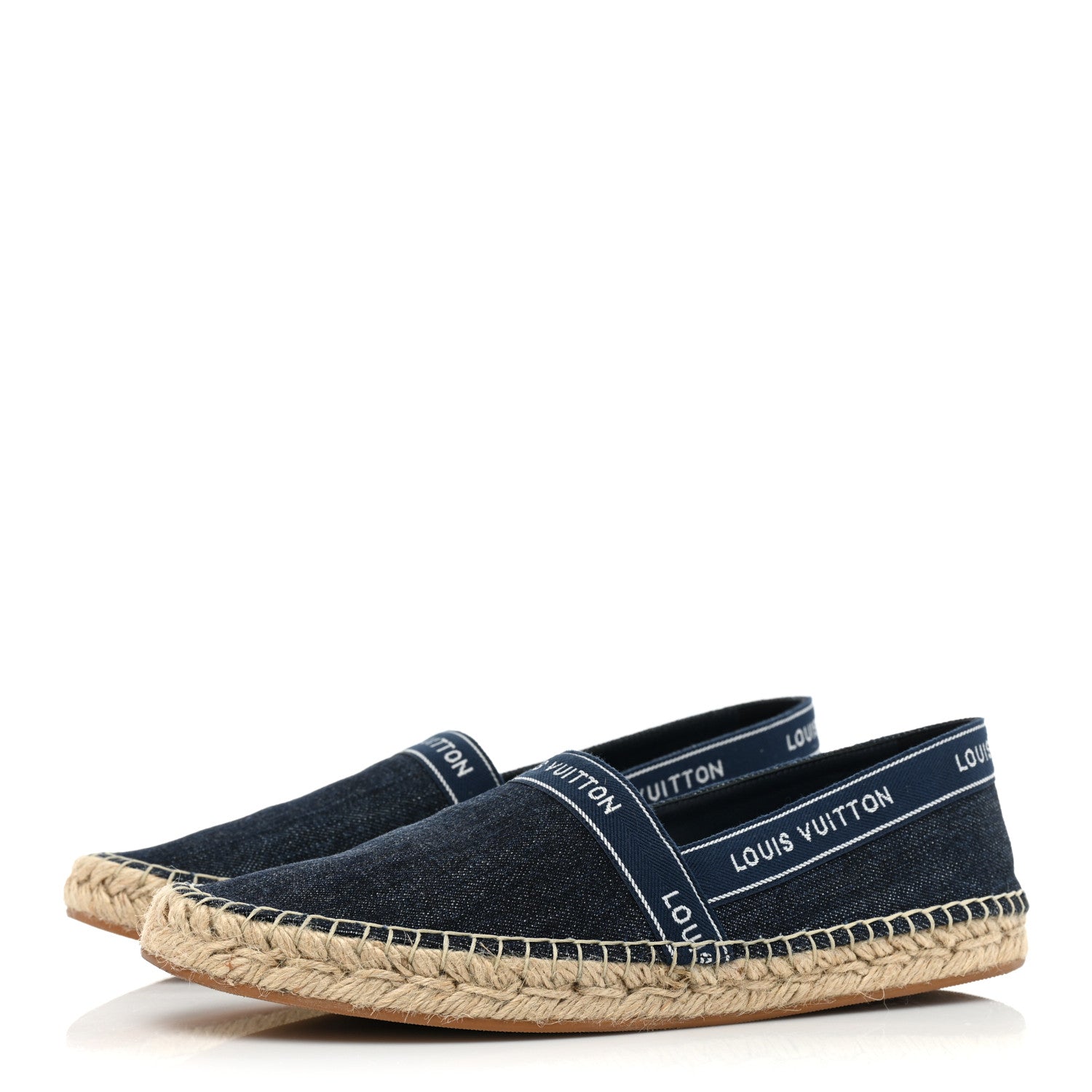 Louis Vuitton Denim Croisiere Espadrille 38.5 Marine 3 of 10