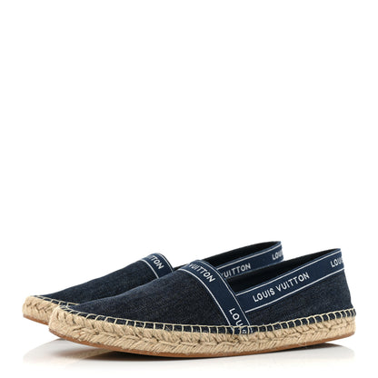 Louis Vuitton Denim Croisiere Espadrille 38.5 Marine 3 of 10