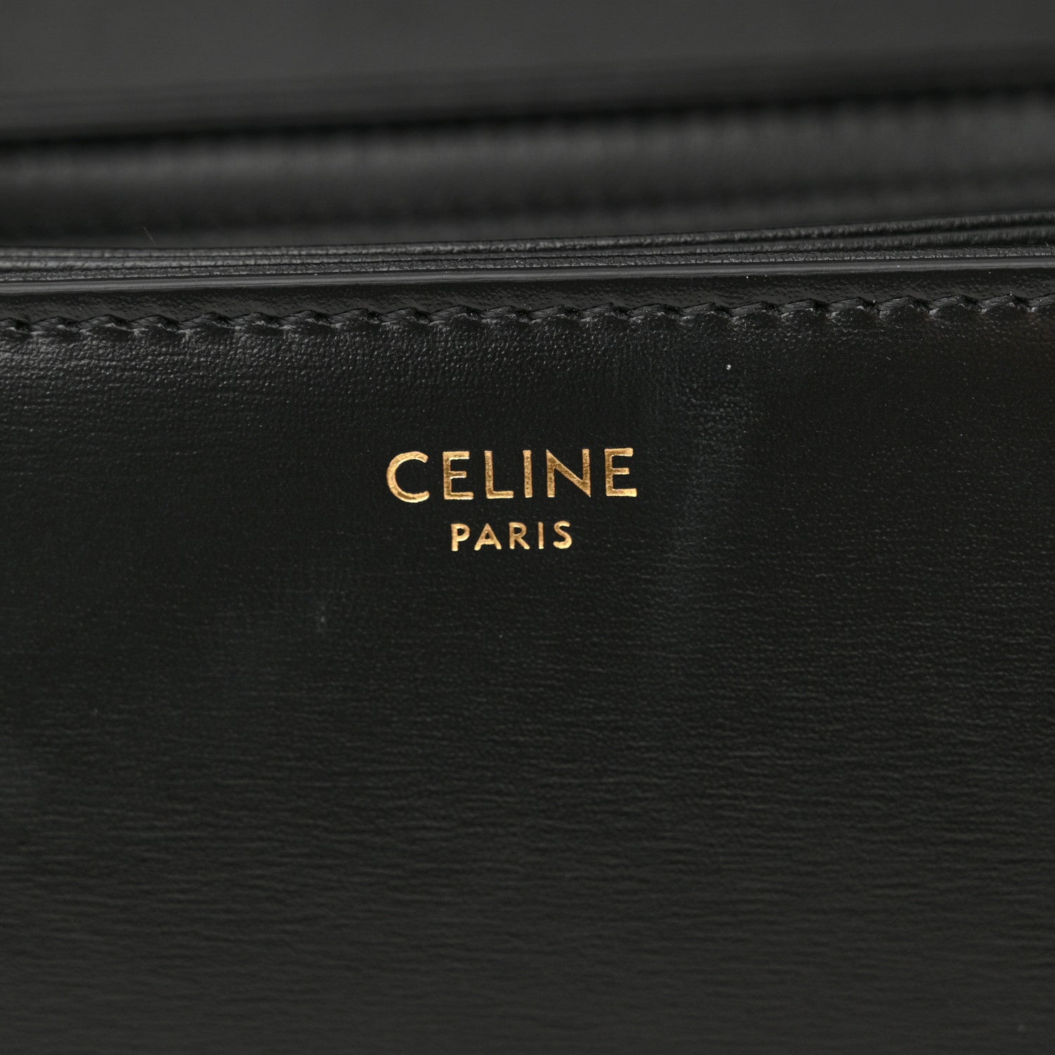 Celine Shiny Calfskin Medium Triomphe Black 7 of 11