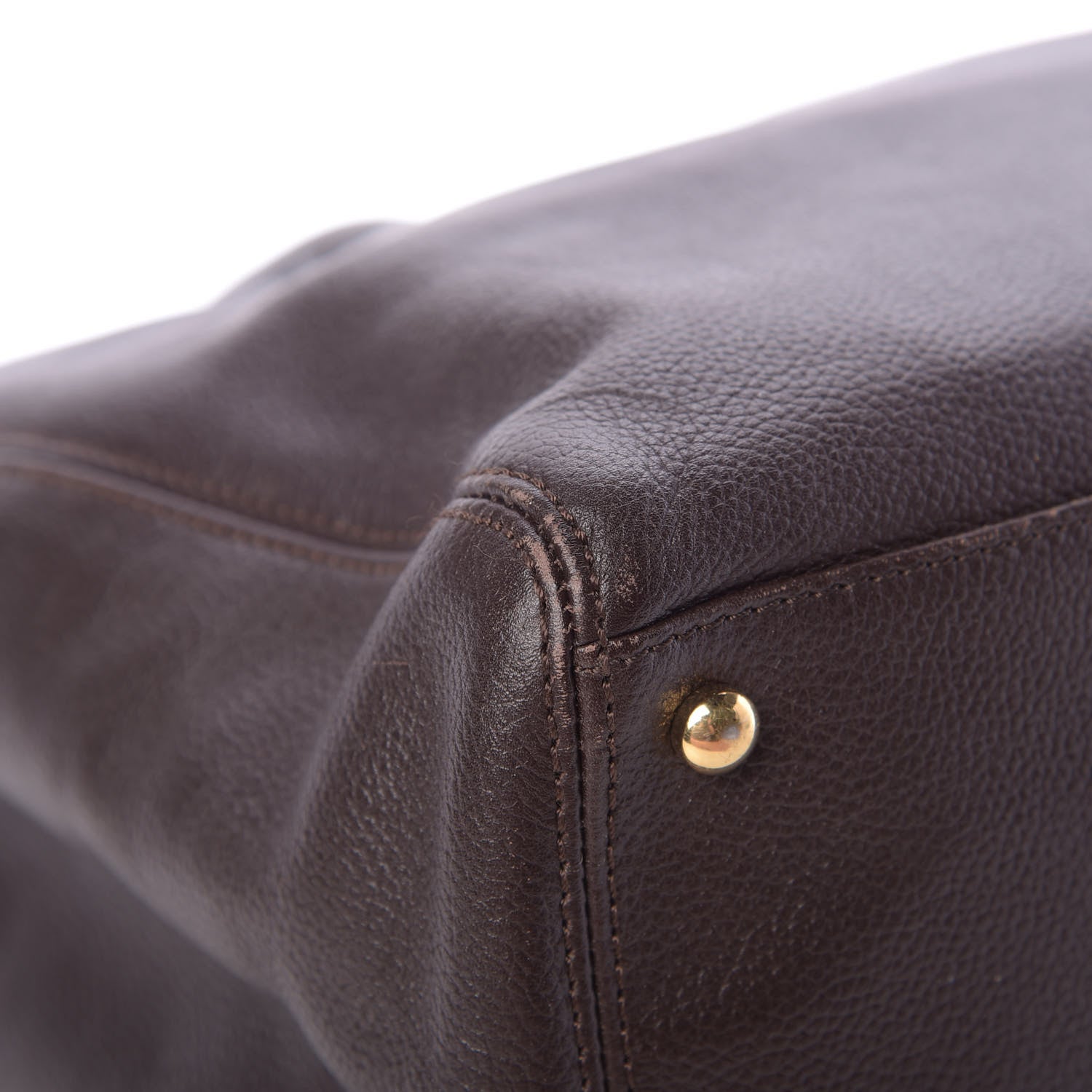 Chanel Calfskin Cerf Executive Shopper Tote Brown 12 of 14