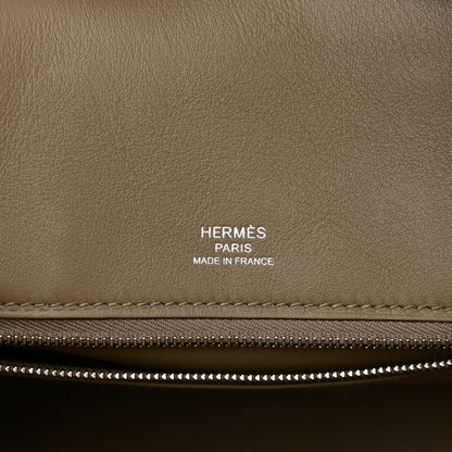 Hermes Veau Doblis Swift Grizzly Birkin 25 Etoupe 6 of 12