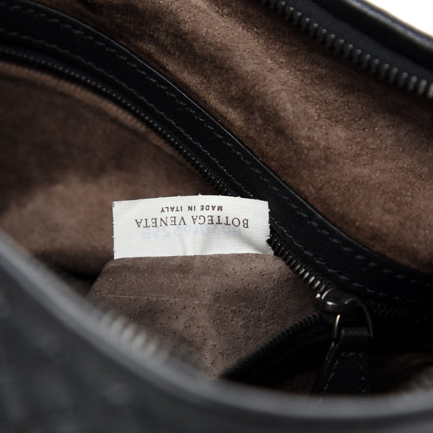 Nappa Intrecciato Large Veneta Hobo Black