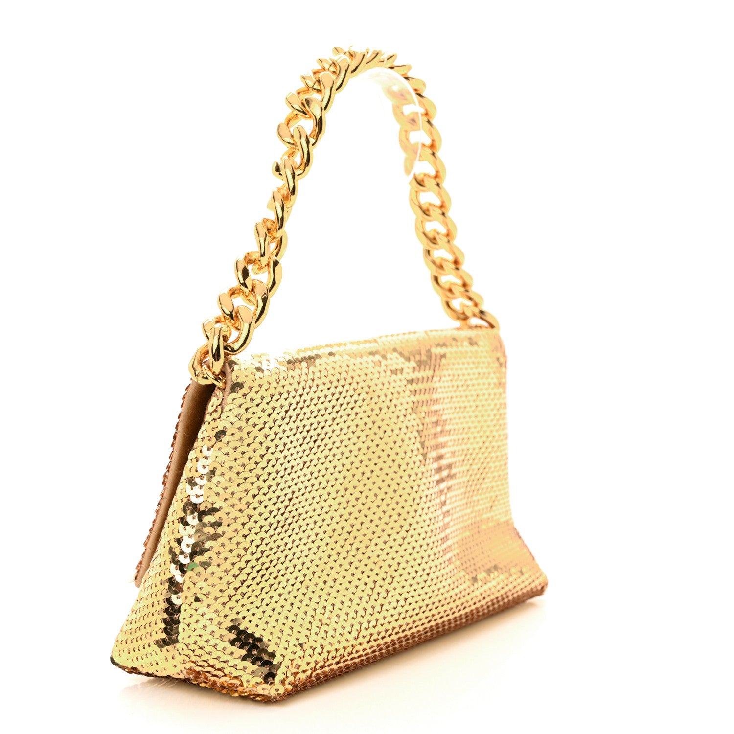 Tom Ford Sequin Mini Label Shoulder Bag Gold 3 of 12