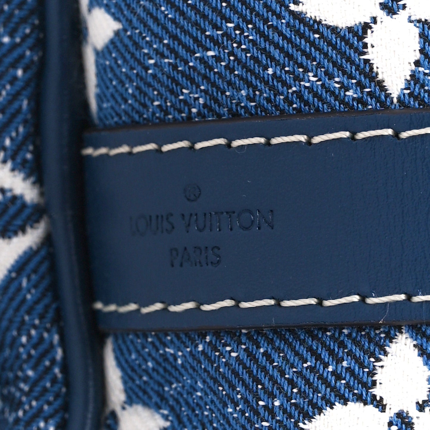 Monogram Jacquard Denim Speedy Bandouliere 25 Bleu