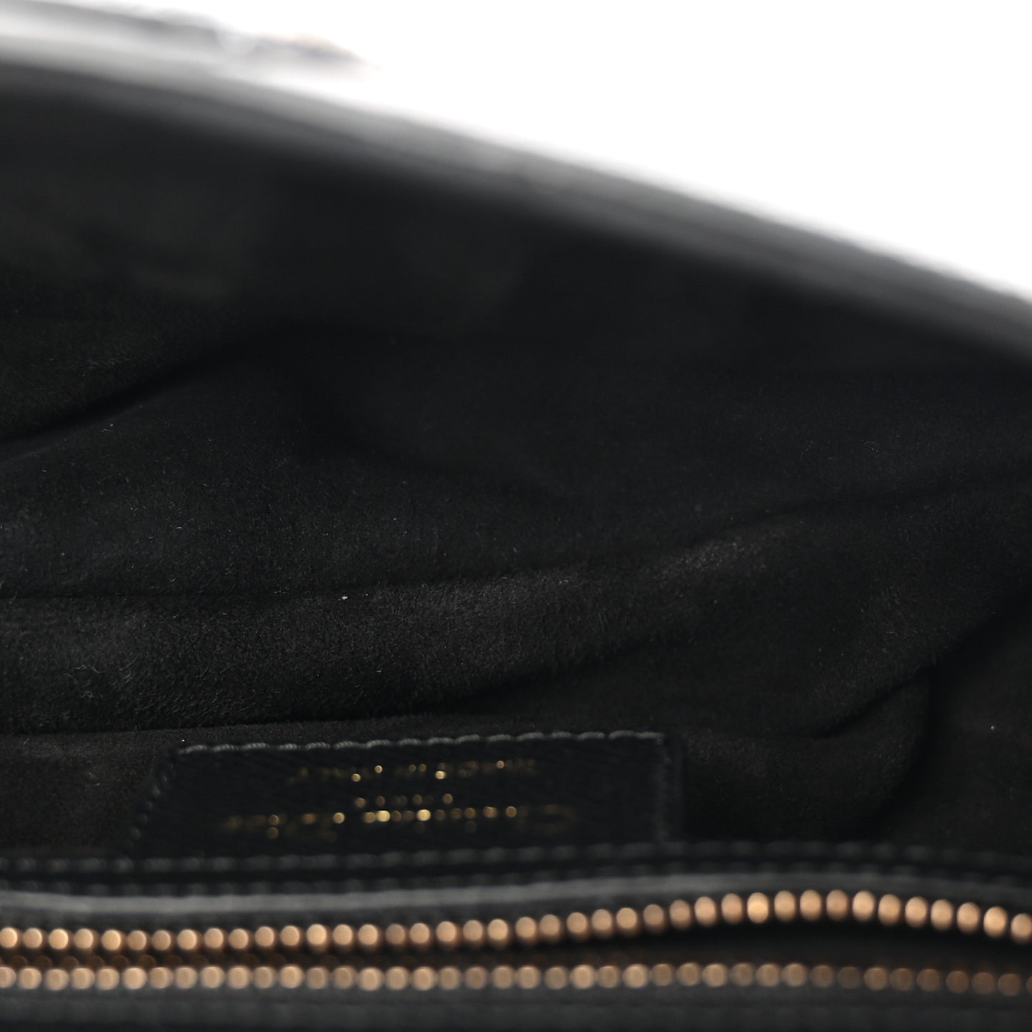 Grained Calfskin Saddle Bag With Strap Black