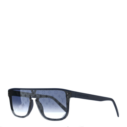 Louis Vuitton Acetate Monogram Waimea Sunglasses Z2328W Blue 1 of 8