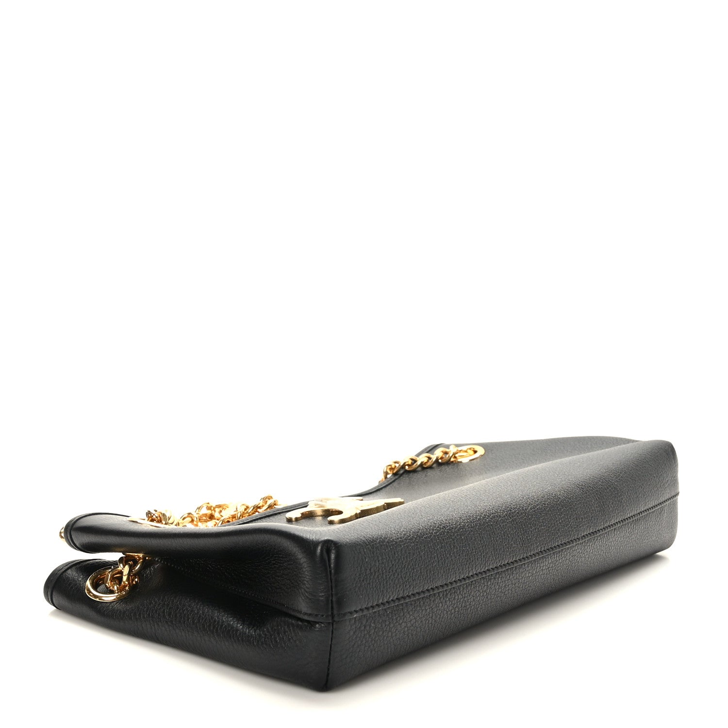 Celine Supple Grained Calfskin Medium Newspaper Bag Black 4 of 8