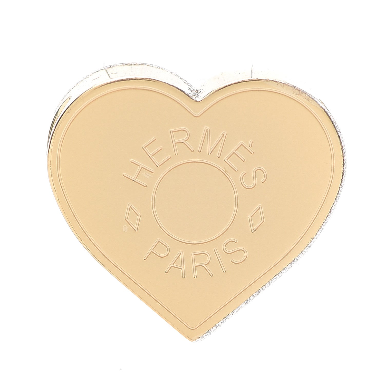 Hermes Permabrass Coeur Scarf Ring 1 of 3