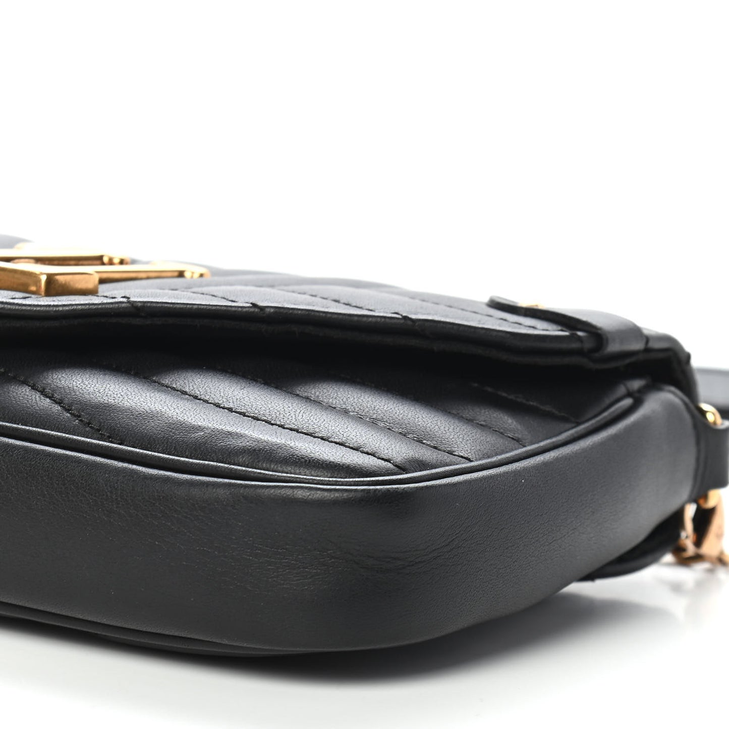 Calfskin New Wave Chain Pochette Black