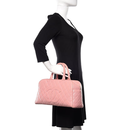 Chanel Caviar Quilted Large Bowler Pink 2 of 11