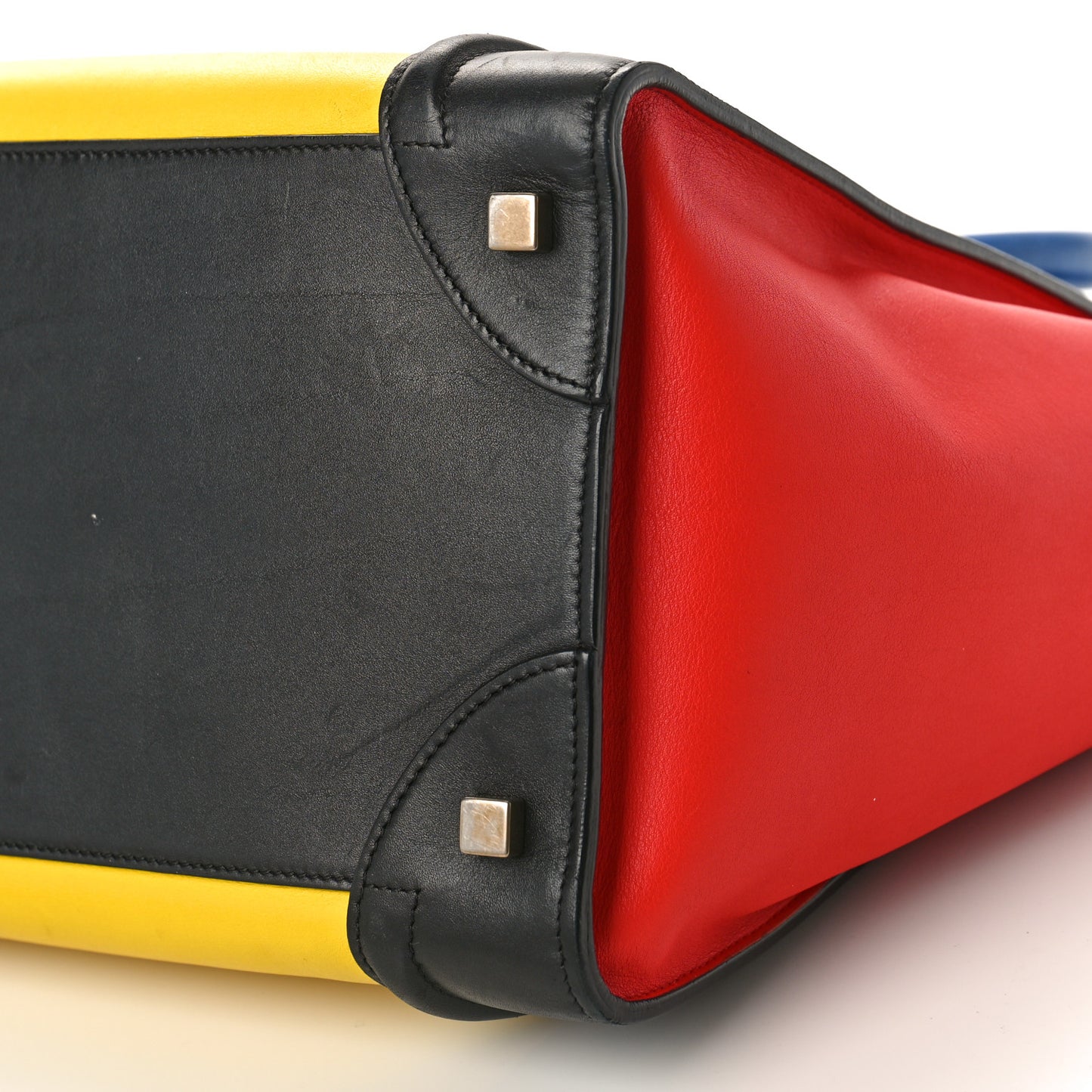 Smooth Calfskin Mini Tri-Color Luggage Sunflower