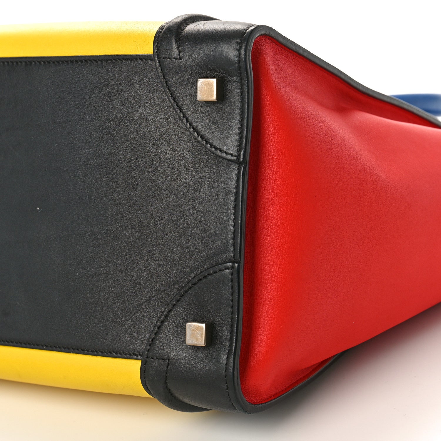 Celine Smooth Calfskin Mini Tri-Color Luggage Sunflower 8 of 17
